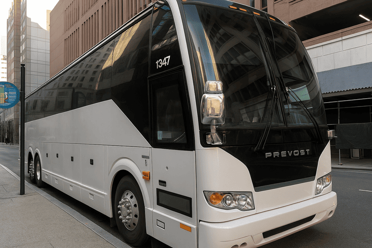 a Pensacola Charter Bus coach bus
