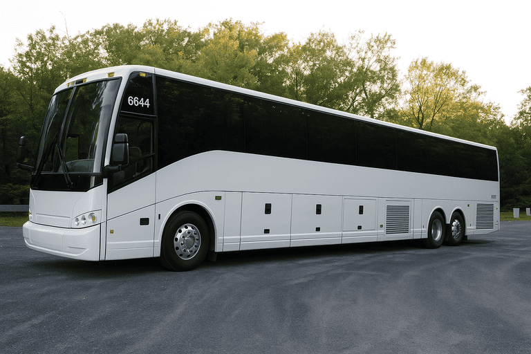 exterior of Pensacola Charter Bus coach bus
