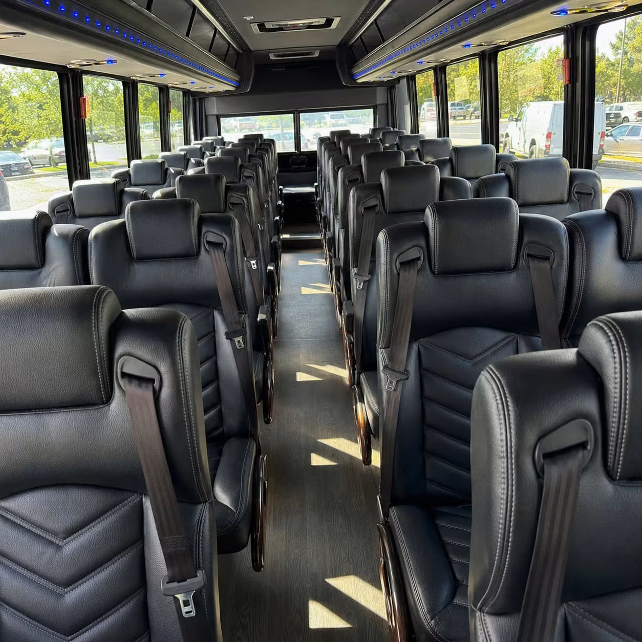 25 passenger minibus interior